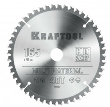Диск пильный по алюминию Kraftool Multi Material 36953-165-20 48Т 165x20 мм