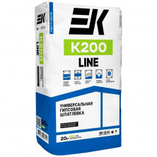Шпатлевка гипсовая универсальная ЕК Line К-200 20 кг