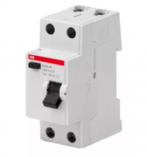 Автоматический выключатель модульный ABB 2п 25А 30мА AC Basic M BMF41225 2CSF602041R1250