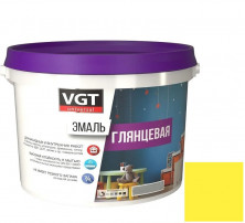 Эмаль универсальная VGT глянцевая Ral 1018 желтая 10 кг