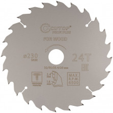 Диск пильный по дереву Cutop Profi Plus 75-23024Т 230х1,6/2,4х32/30/25,4/20 мм 24 зуба
