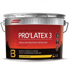 Краска латексная Parade Professional E3 Pro Latex3 интерьерная матовая основа А 2,7 л
