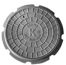 Люк канализационный легкий 004-0360 ГОСТ 3634-2019 Л(A15)-1-60  50 мм 47 кг
