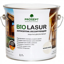 Антисептик лессирующий защитно-декоративный Prosept Bio Lasur 032-2 Белый люкс 2,7 л