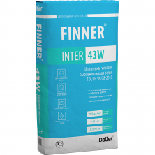 Шпатлевка гипсовая выравнивающая Dauer Finner Inter 43 W белая 20 кг