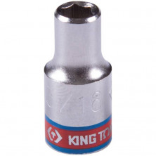 Головка торцевая стандартная King Tony 233506S шестигранная 1/4 дюйма 3/16 дюйм