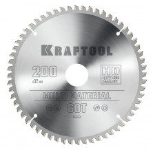 Диск пильный по алюминию Kraftool Multi Material 36953-200-32 60Т 200х32 мм