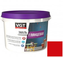 Эмаль универсальная VGT глянцевая Ral 3020 красная 2,5 кг