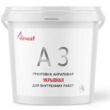 Грунтовка укрывная Аквест-3 белая 3 кг