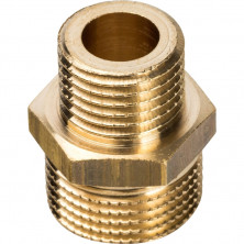 Ниппель переходной Stout SFT-0003-003814 3/8х1/4 дюйма с наружной резьбой