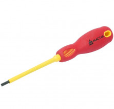Отвертка шлицевая диэлектрическая Мастак 040-40100EH Slotted 4х100 мм