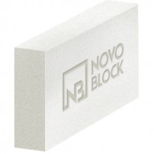 Газобетонный блок перегородочный Novoblock D500 625х100х250 мм