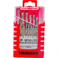 Сверло по металлу Trigger 74343 Р6М5 1-10 мм 19 штук