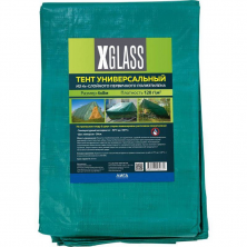 Тент универсальный X-Glass 330012 зеленый с люверсами 4х8 м 120 г/м2