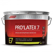 Краска латексная Parade Professional E7 Pro Latex7 интерьерная шелковисто-матовая основа А 9 л