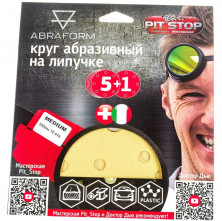 Круг шлифовальный Abraform Мастерская Pit Stop и Доктор Дью Medium AF-DR-MEDIUM-150-15 150-15 6 штук
