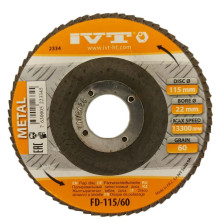 Диск лепестковый IVT FFD-115/60 115х22,2 мм