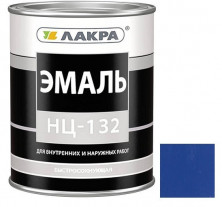 Эмаль Лакра НЦ-132 глянцевая синяя 0,7 кг