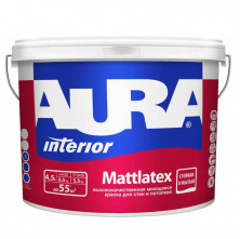 Краска моющаяся для стен и потолков Aura Mattlatex База TR ASP025 4,5 л
