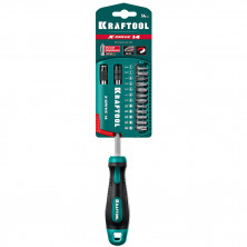 Отвертка-битодержатель Kraftool X-Drive-14 25814 с насадками 14 шт