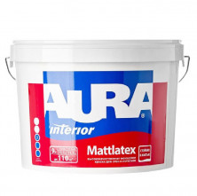 Краска моющаяся для стен и потолков Aura Mattlatex База TR ASP026 9 л