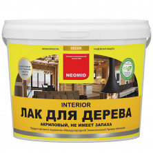 Лак акриловый для древесины Neomid Interior 5 л