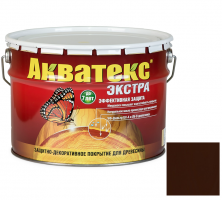 Покрытие алкидное защитно-декоративное для древесины Акватекс Экстра полуглянцевое Палисандр 3 л