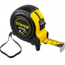 Рулетка в ударостойком обрезиненном корпусе Stayer Master 34025-07_z01 7,5 м х 25 мм
