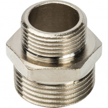 Ниппель переходной Stout SFT-0004-000134 1х3/4 дюйма никелированный с наружной резьбой