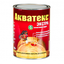 Покрытие алкидное защитно-декоративное для древесины Акватекс Экстра полуглянцевое Рябина 0,8 л