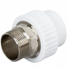 Муфта комбинированная PP-R Aqualink 03780 32 мм 1 1/4 дюйма под ключ с наружной резьбой