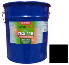 Эмаль Profilux Superprice ПФ-115 черная глянцевая 20 кг