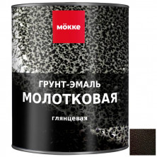 Грунт-эмаль молотковая Mokke 5879 коричневая 1,8 кг