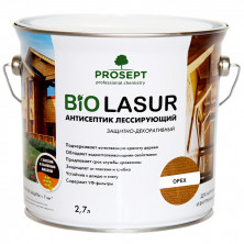 Антисептик лессирующий защитно-декоративный Prosept Bio Lasur 037-2 Орех 2,7 л