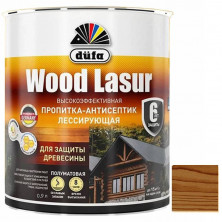 Пропитка лессирующая для защиты древесины Dufa Wood Lazur орех 0,9 л
