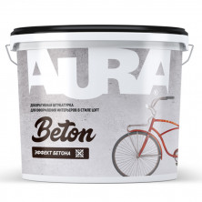 Штукатурка декоративная Aura Dekor Beton серая 16 кг