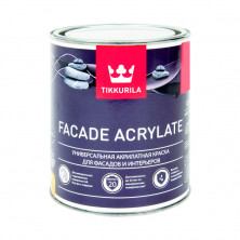 Краска для колеровки фасадная Tikkurila Facade Acrylate прозрачная 0,9 л