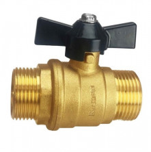 Кран шаровой Remsan 448449 D15 мм Ш-Ш полнопроходной латунный