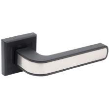 Ручка дверная Adden Bau Quadro Pieza Q360 Black/ Mat.Nickel черный/никель  