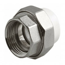 Муфта PP-R комбинированная разъемная серая ВР Дн 25х1/2" VALFEX 10155115Г
