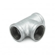 Тройник прямой чугун оц Ду 40 (1 1/2") ВР/ВР Fittex PLUS