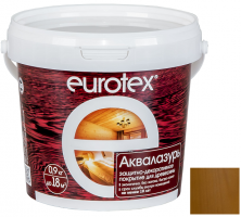 Лак-антисептик акриловый Eurotex Аквалазурь дуб 0,9 кг