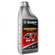 Масло полусинтетическое Зубр Extra 4Т-10W30 70610-1 1 л