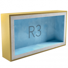 Подрозетник звукоизоляционный AcousticGyps Box R3 270х120х45 мм  