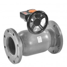 Кран шаровой LD КШ.Ц.Ф.Р 250/200.016.Н/П.02 стальной с редуктором Ду 250 Ру16