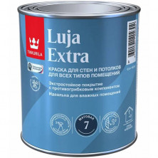 Краска акриловая для влажных помещений Tikkurila Luja Extra 7 700014017 антигрибковая матовая база А 0,9 л