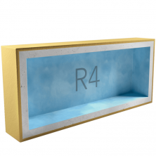 Подрозетник звукоизоляционный AcousticGyps Box R4 340х120х45 мм  