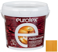 Лак-антисептик акриловый Eurotex Аквалазурь калужница 0,9 кг
