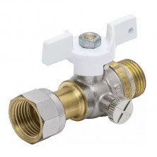 Кран для манометра трехходовой Aquasfera Standard 1125-02 Ду 15 Ру40 НР G1/2 дюйма