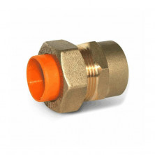 Муфта латунь EasyFix IWS Ду 15х1/2" обжим/ВР для газоснабжение STAHLMANN (Neptun)